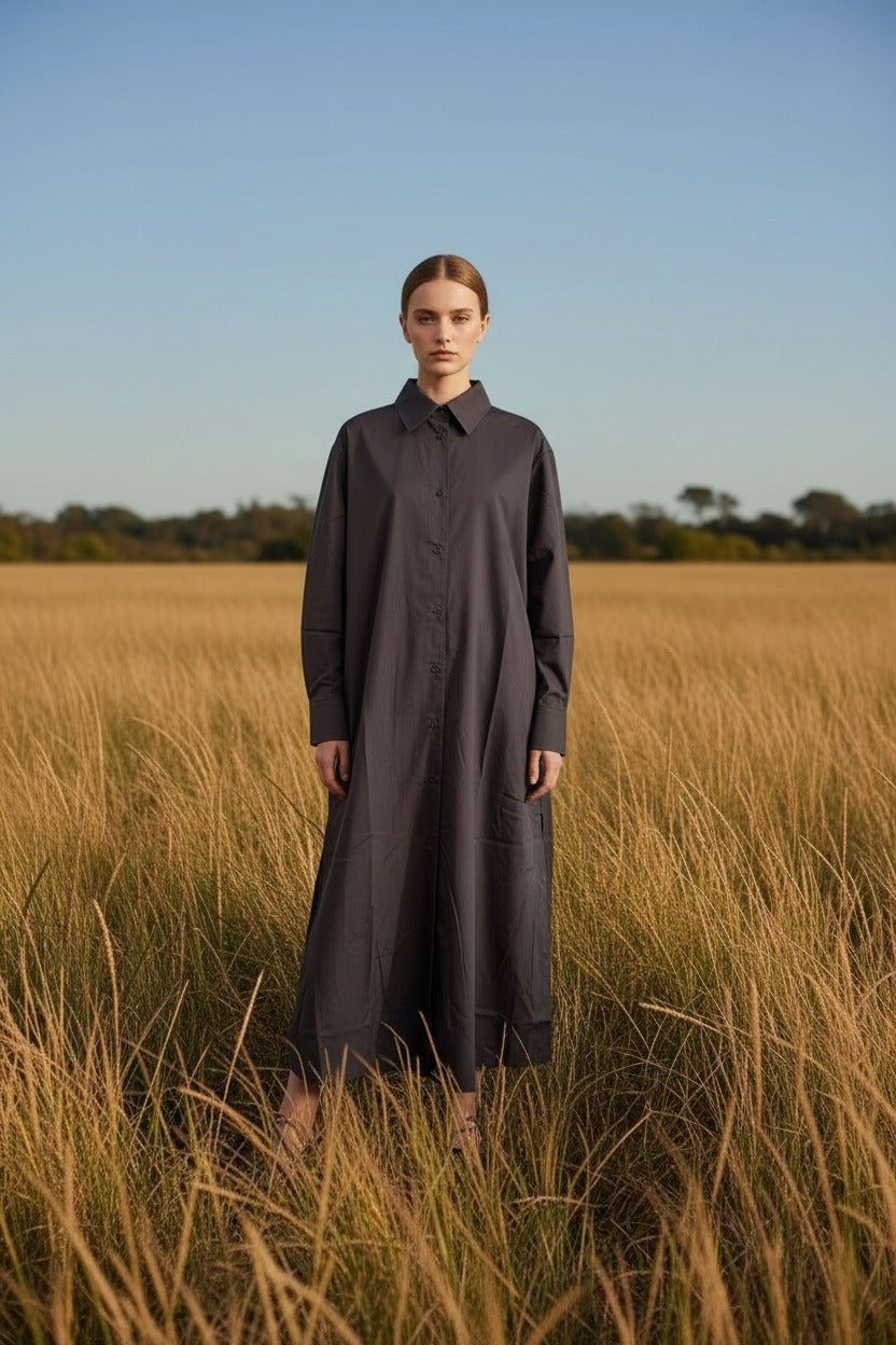The PERFECT Emmely Long Dress Dark Brown