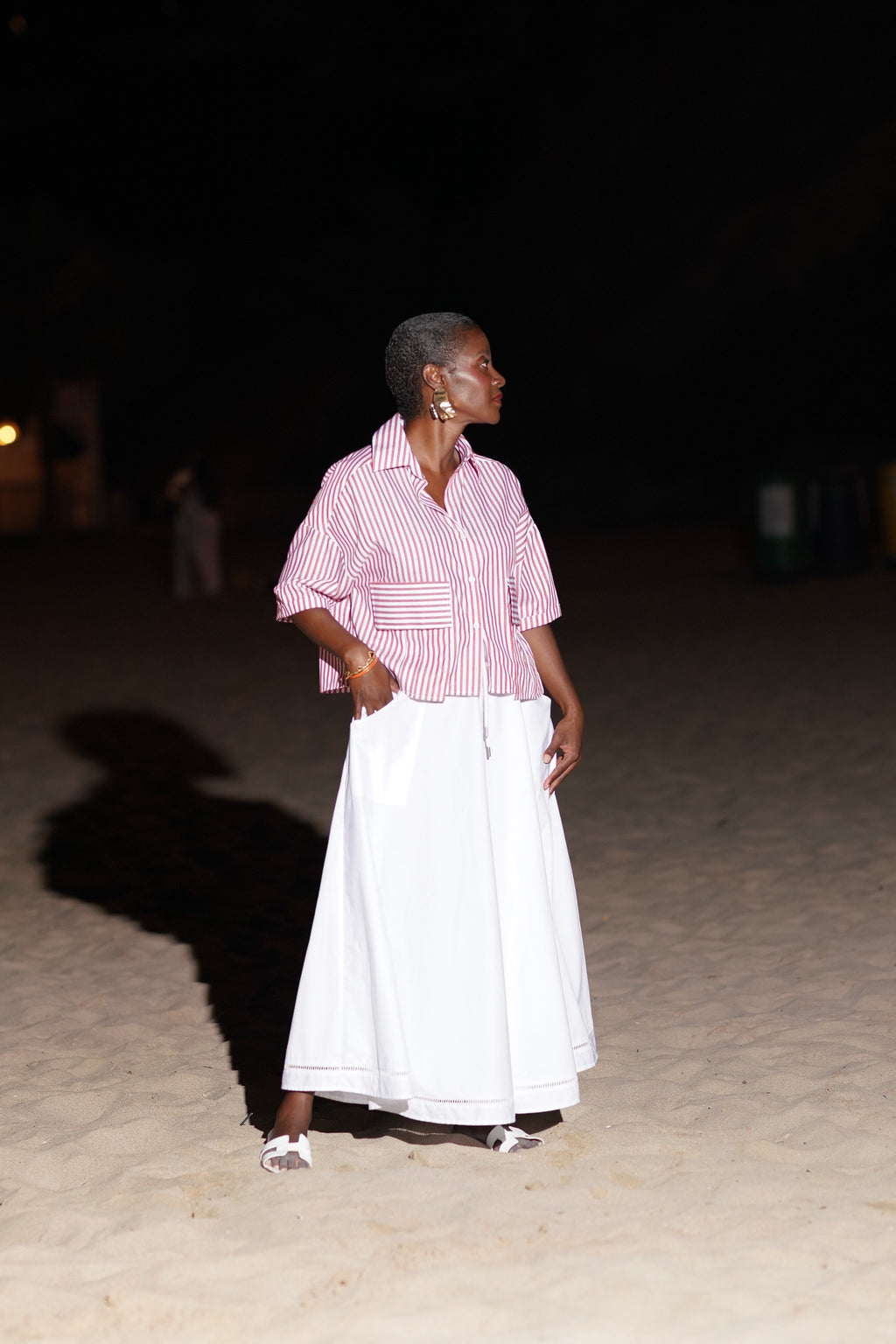 The PERFECT Dijon Skirt White