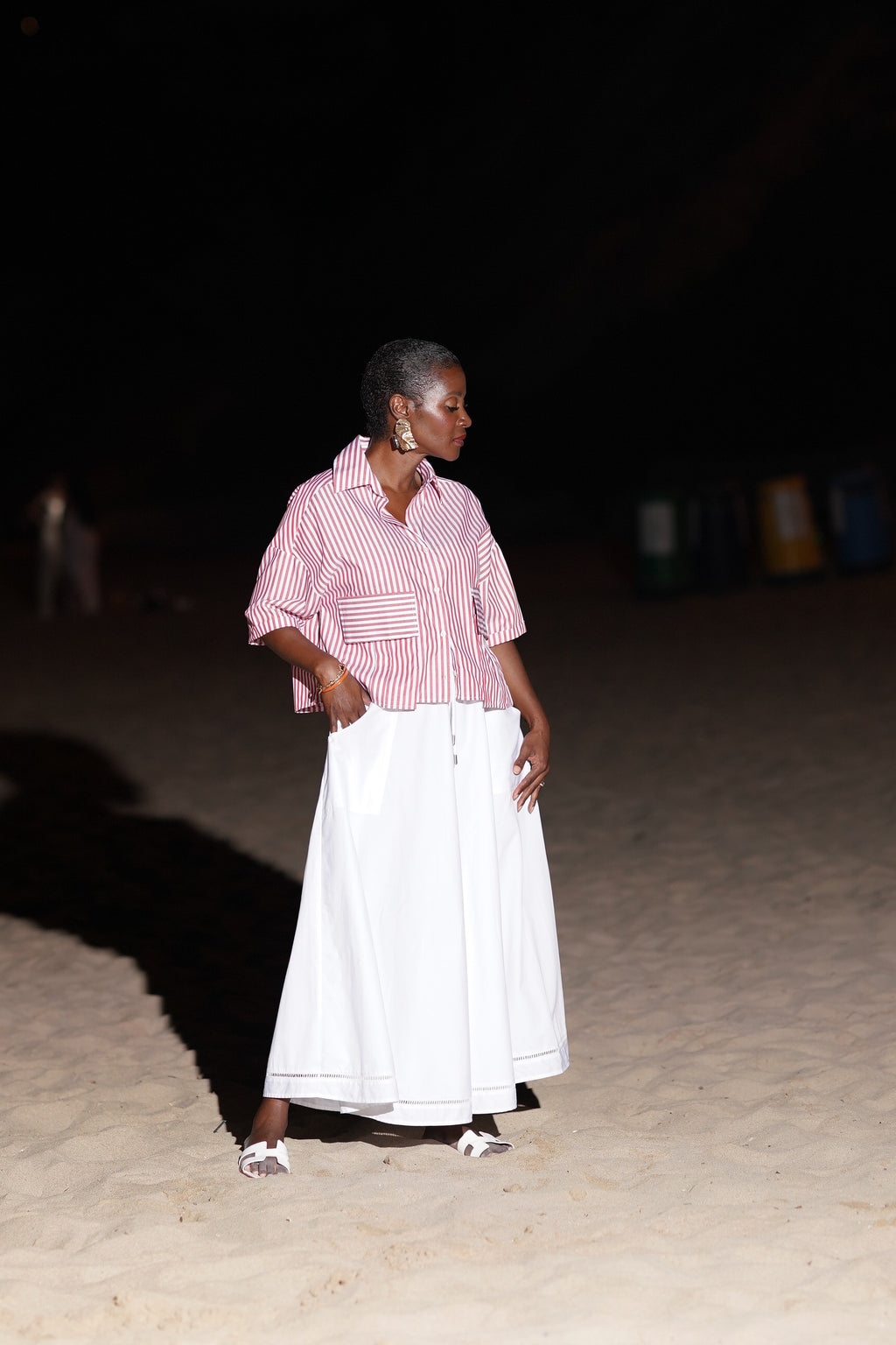 The PERFECT Dijon Skirt White
