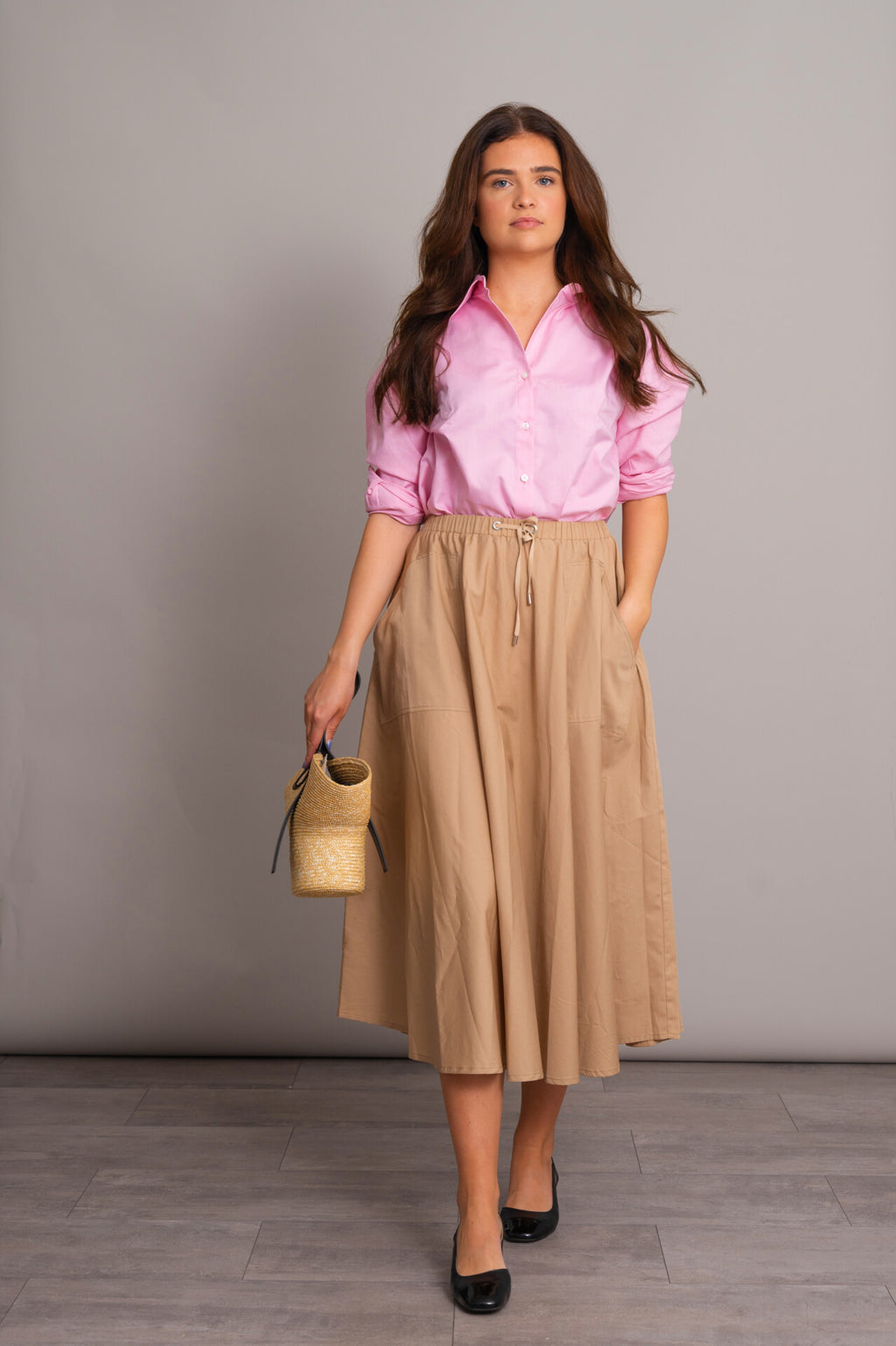 The PERFECT Dijon Skirt Beige