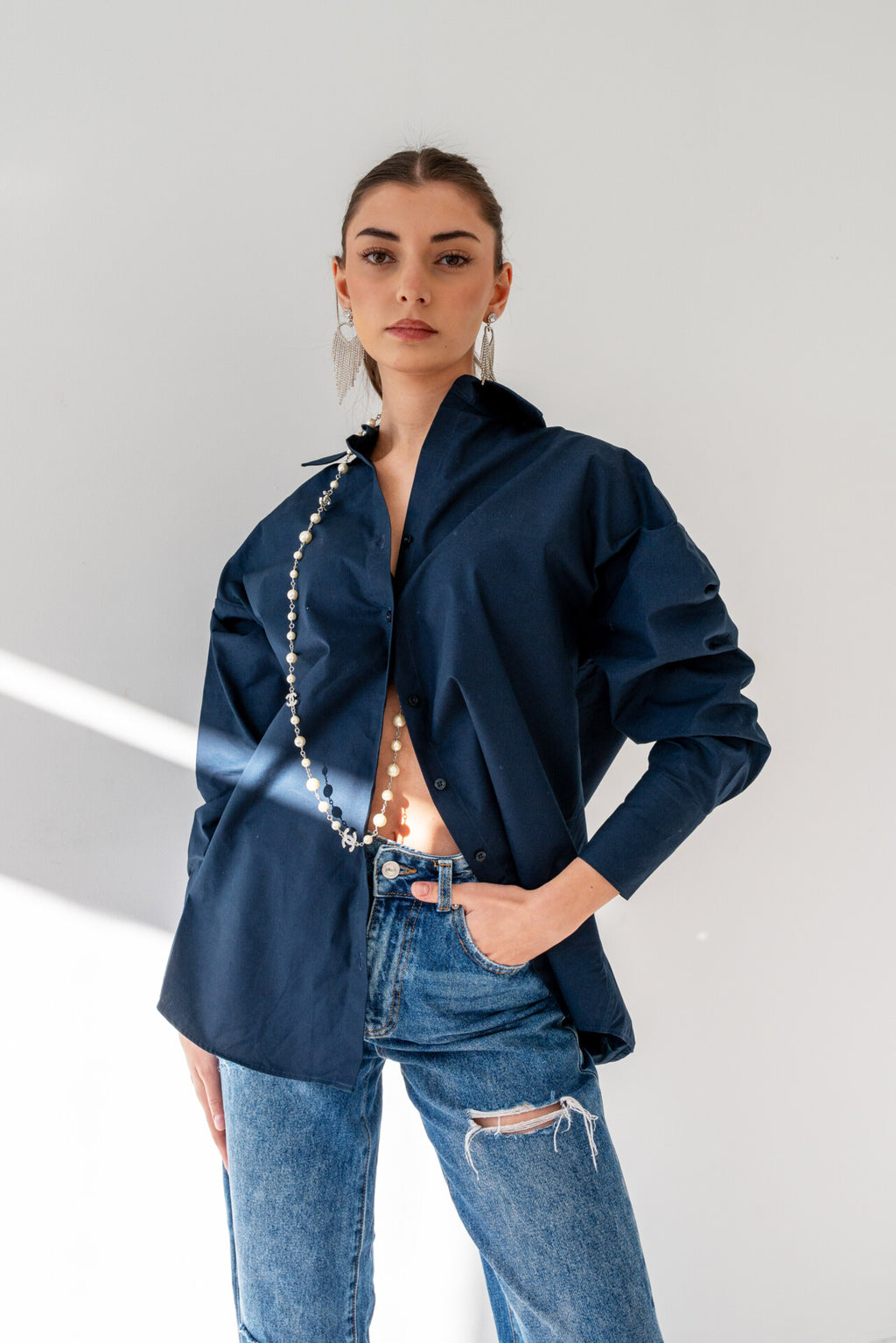 The PERFECT Miami Blouse Blue