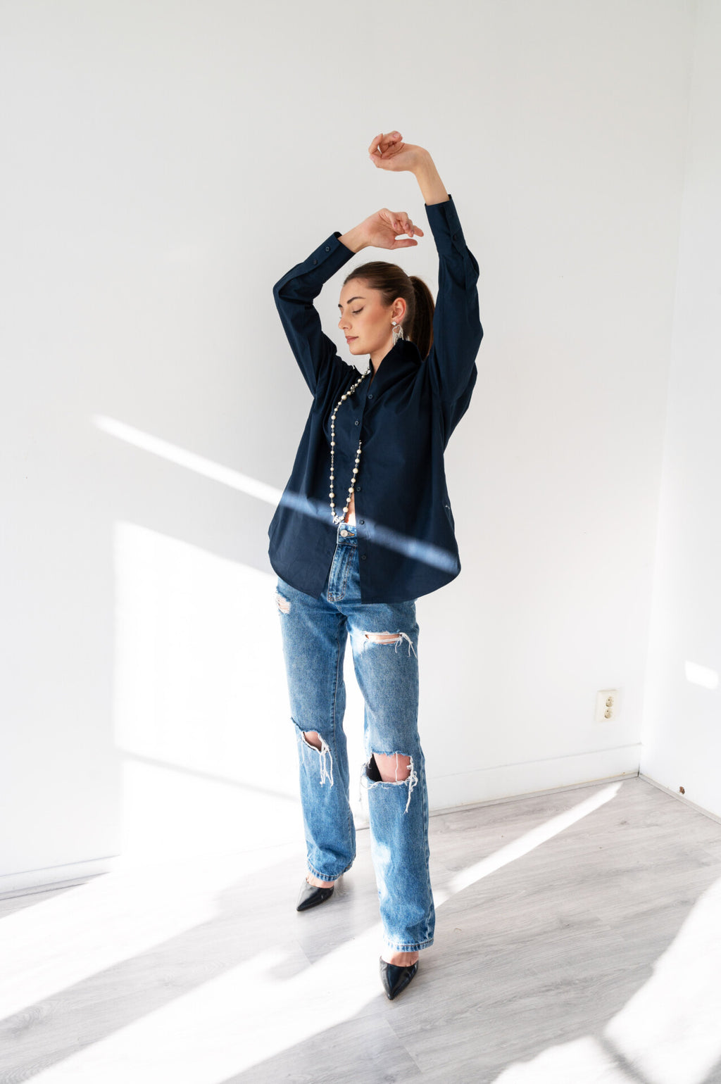 The PERFECT Miami Blouse Blue