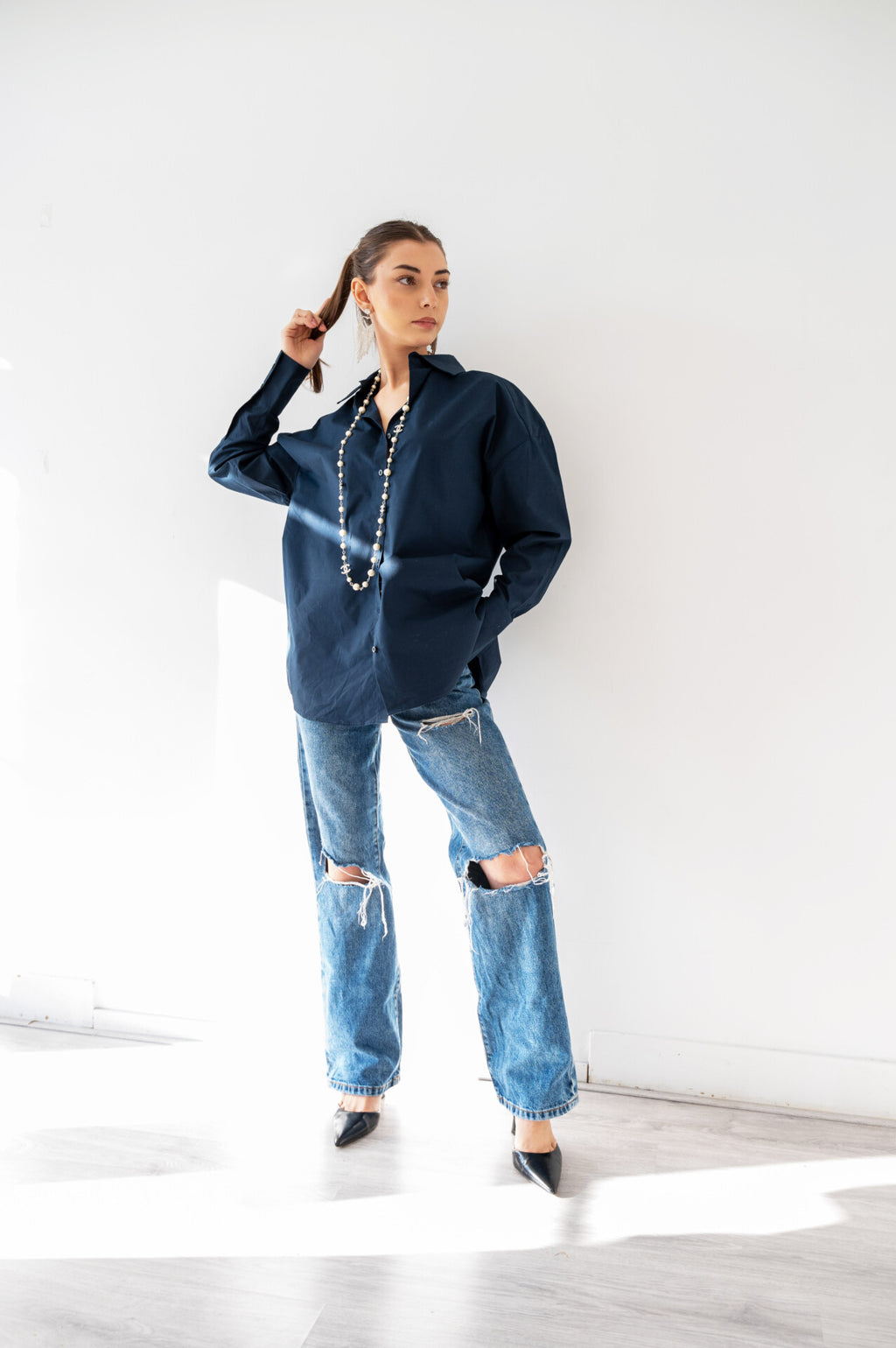 The PERFECT Miami Blouse Blue
