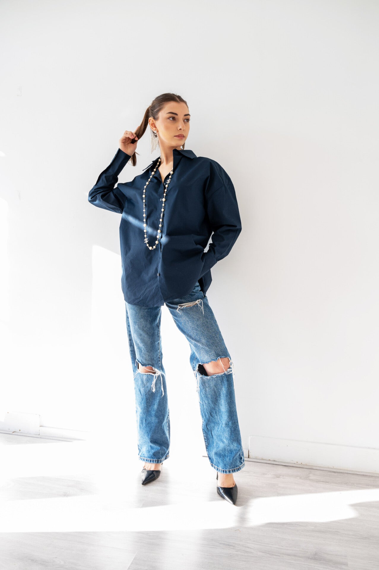 The PERFECT Miami Blouse Blue