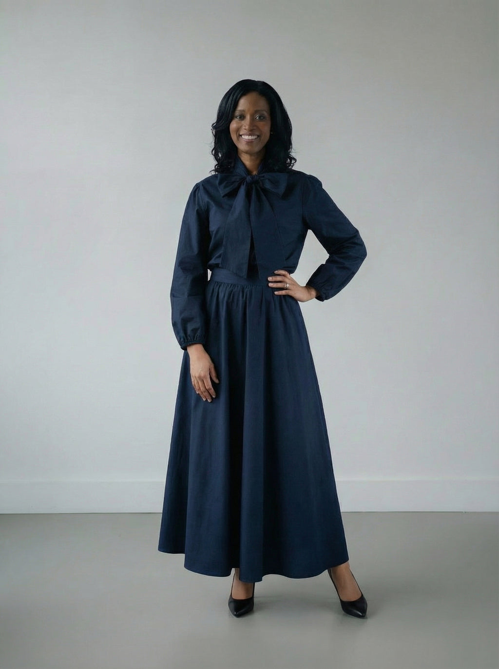 The PERFECT Aken Blouse Blue