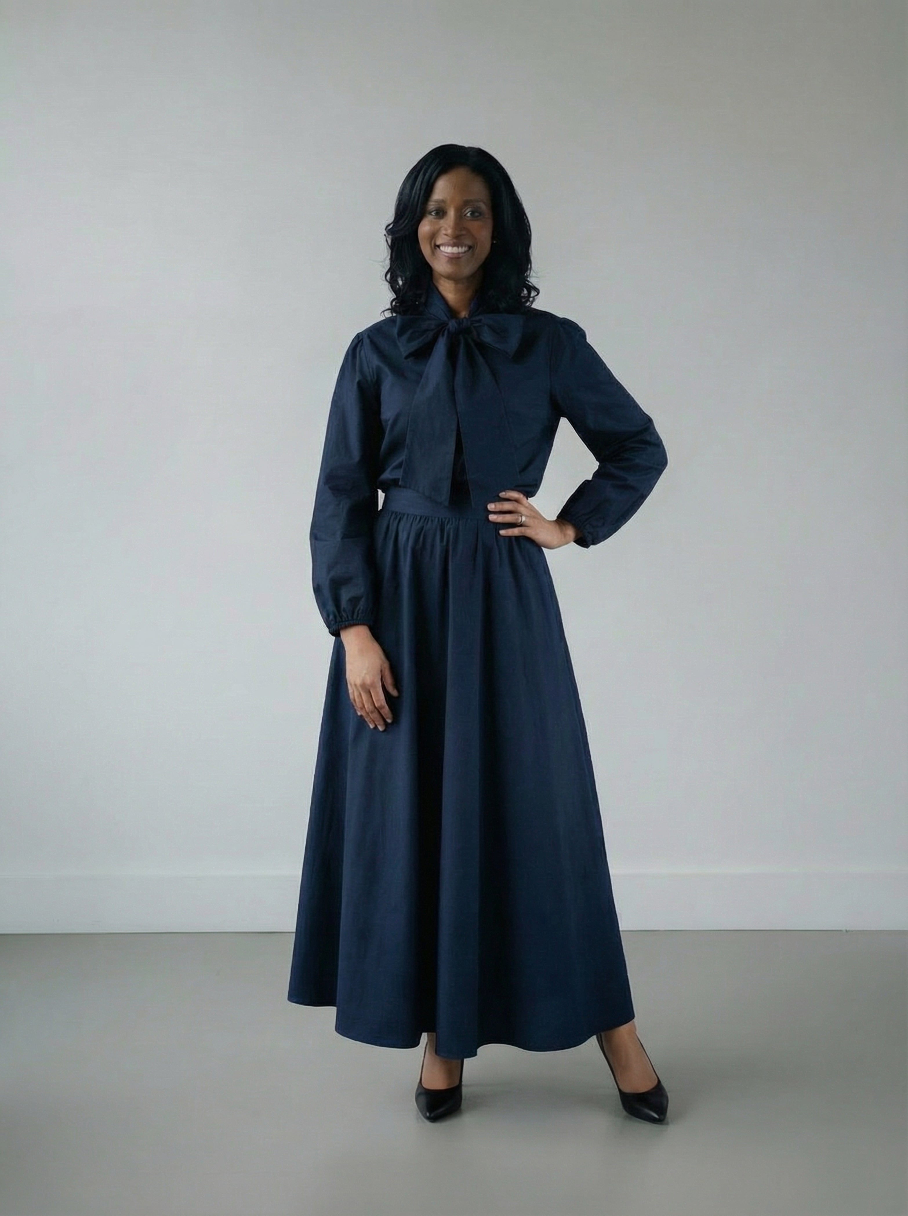 The PERFECT Aken Blouse Blue