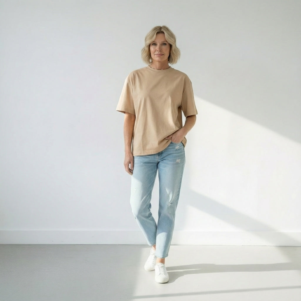 The Perfect Beige T-shirt