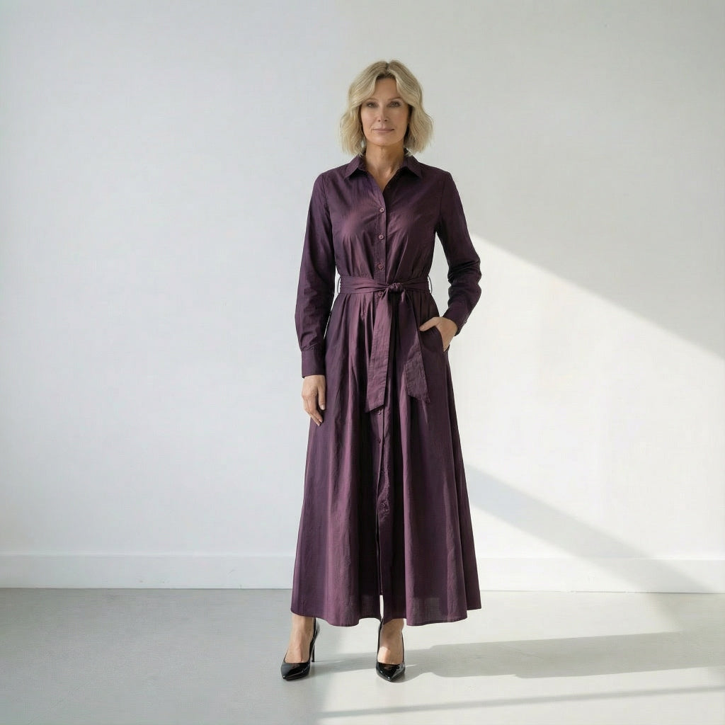 The perfect burgundy dress