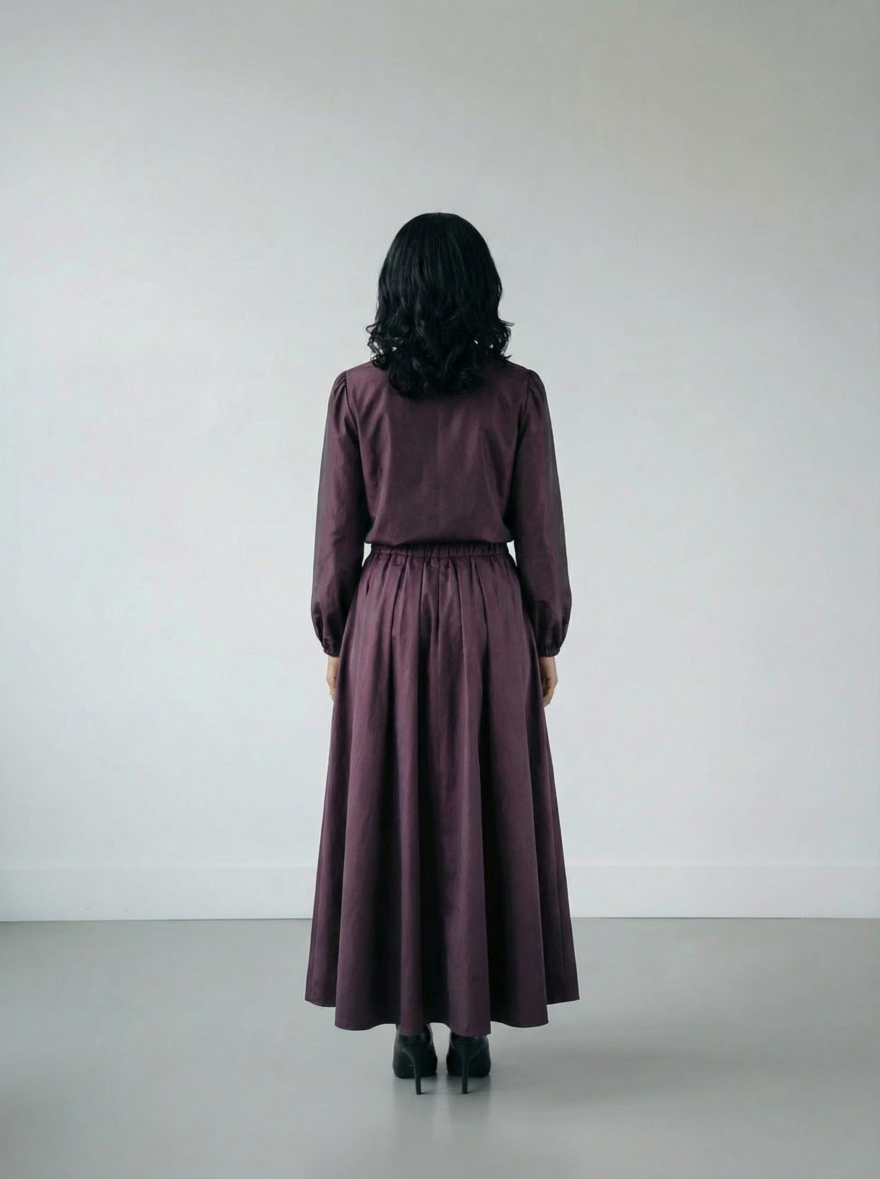 The PERFECT Aken Blouse Burgundy