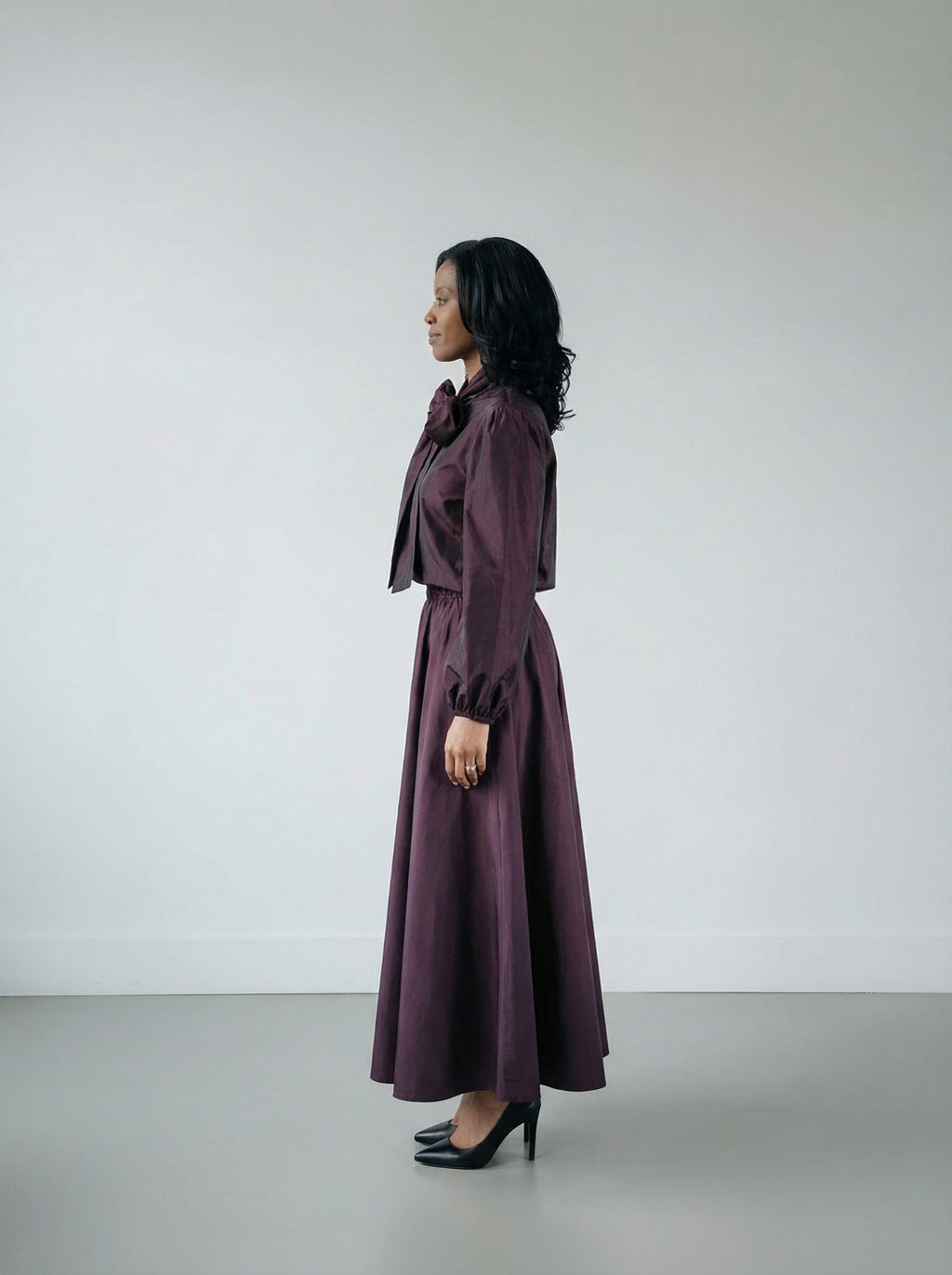 The PERFECT Aken Blouse Burgundy