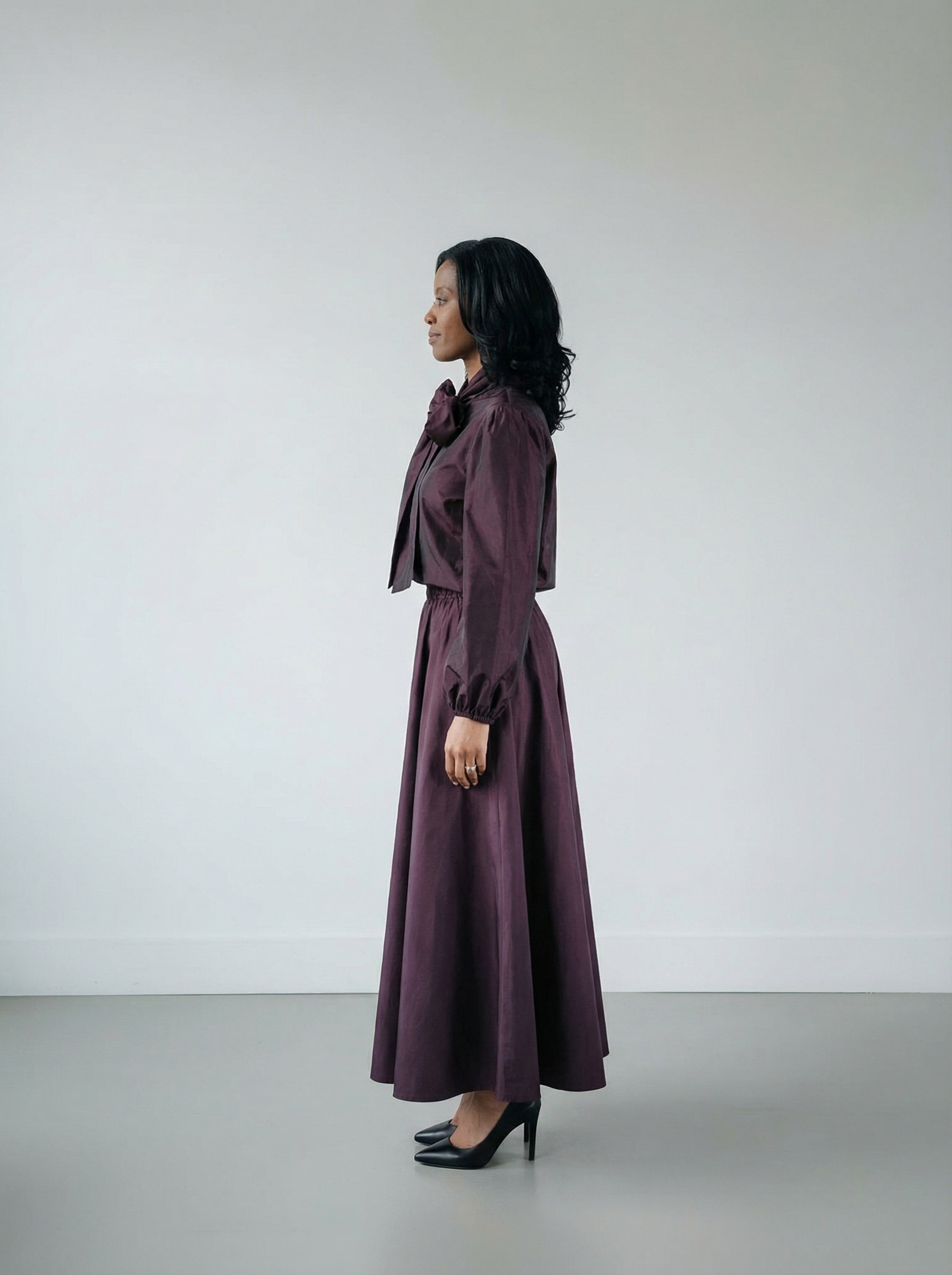 The PERFECT Aken Blouse Burgundy