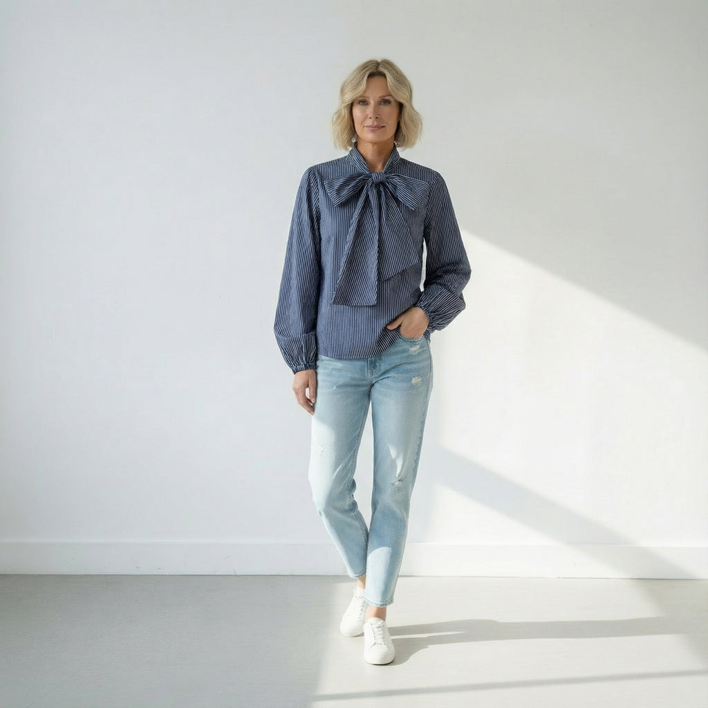 The PERFECT Krefeld Blouse Blue/Multi